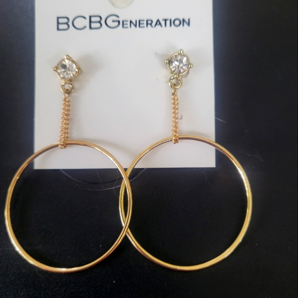 Hoop Earings with bling.